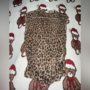 Abercrombie Cheetah Print Mesh Tank